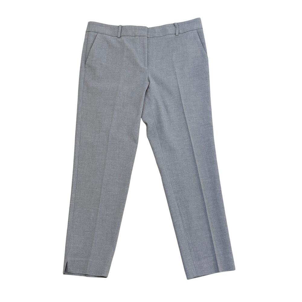Talbots Hampshire Ankle Dress Pants Womens 14 Gray Straight Leg Office Work